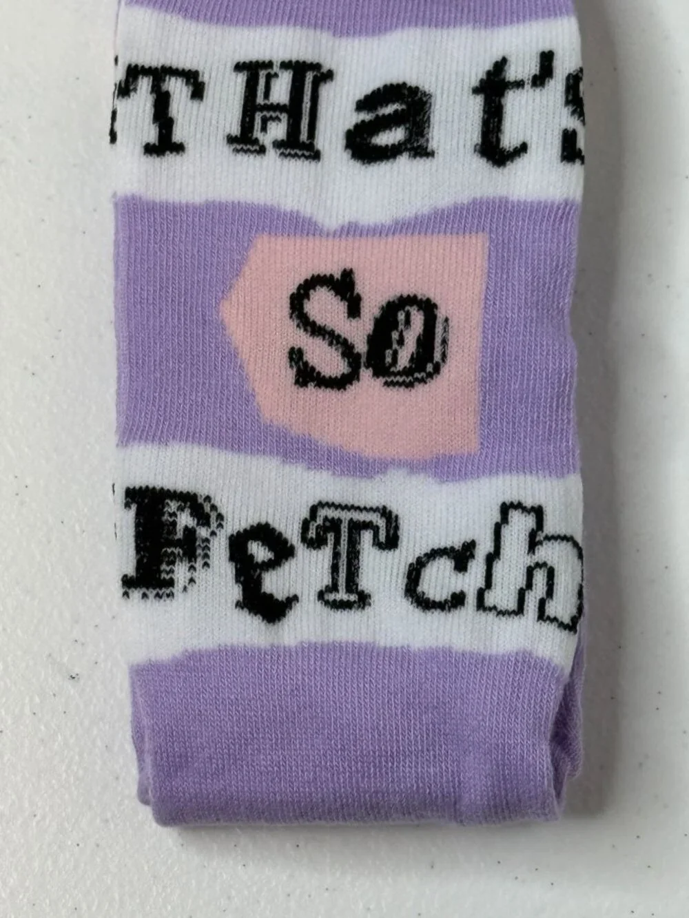 Mean Girls That's So Fetch Movie Crew Socks Adult